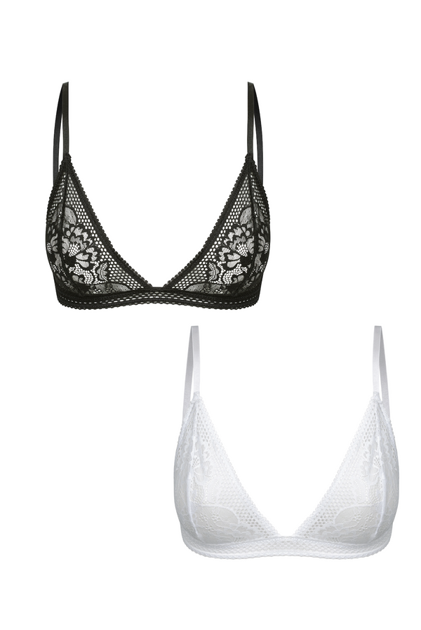 Henley Bralette 2 Pack
