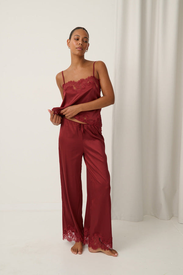 Olivia Pant Set Rhubarb