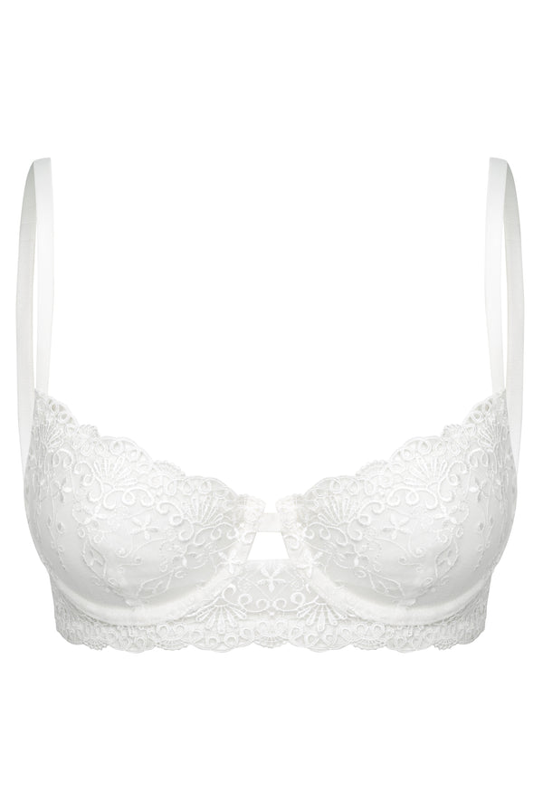 Dahlia Underwire White Underwire - Kat the Label Lingerie Australia