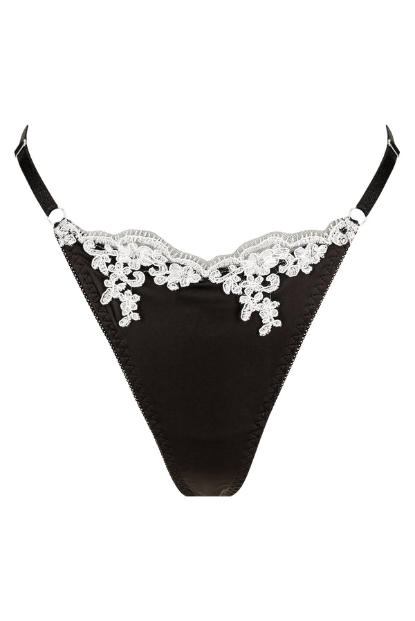 Jean Thong Set Black