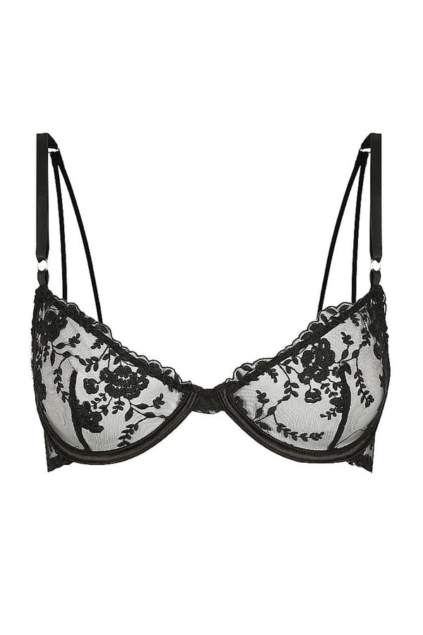 Nicolette Underwire Black Underwire - Kat the Label Lingerie Australia