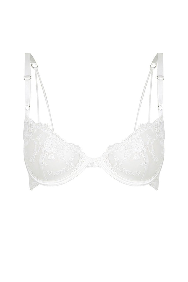 Nicolette Underwire White Underwire - Kat the Label Lingerie Australia