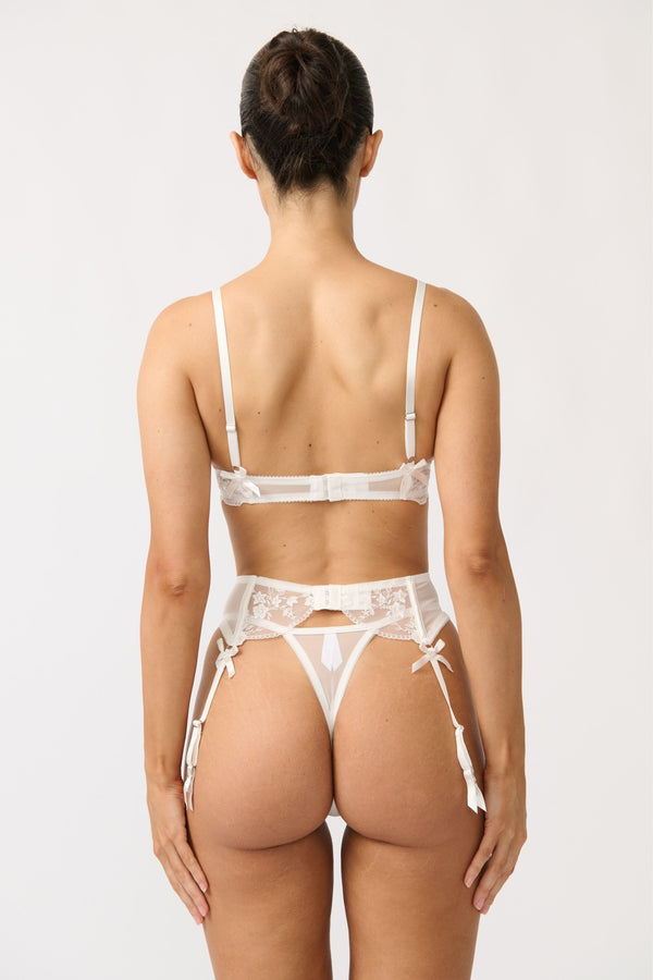 Sofia Garter Belt White